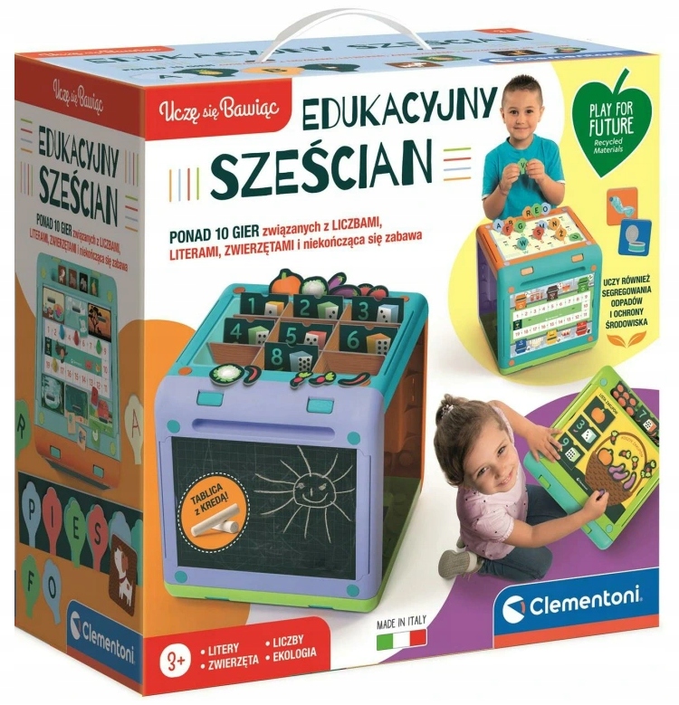 Clementoni Edukacyjny Sześcian 10 Gier