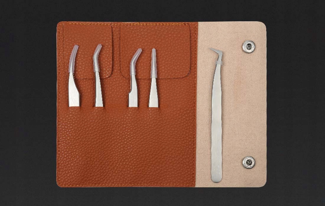 JIMI HOME ZESTAW UNIWERSALNYCH PĘSET PRECEZYJNYCH PINCET METALOWYCH ETUI Stan opakowania oryginalne