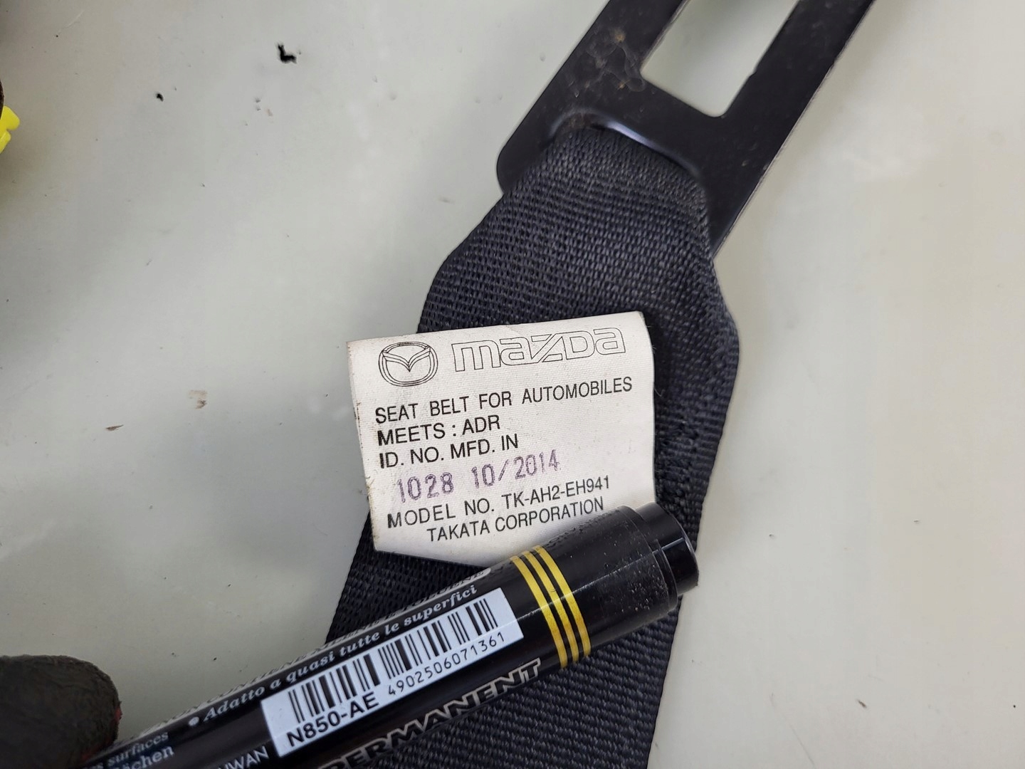 tension belt safety right front front MAZDA CX-5 and KE