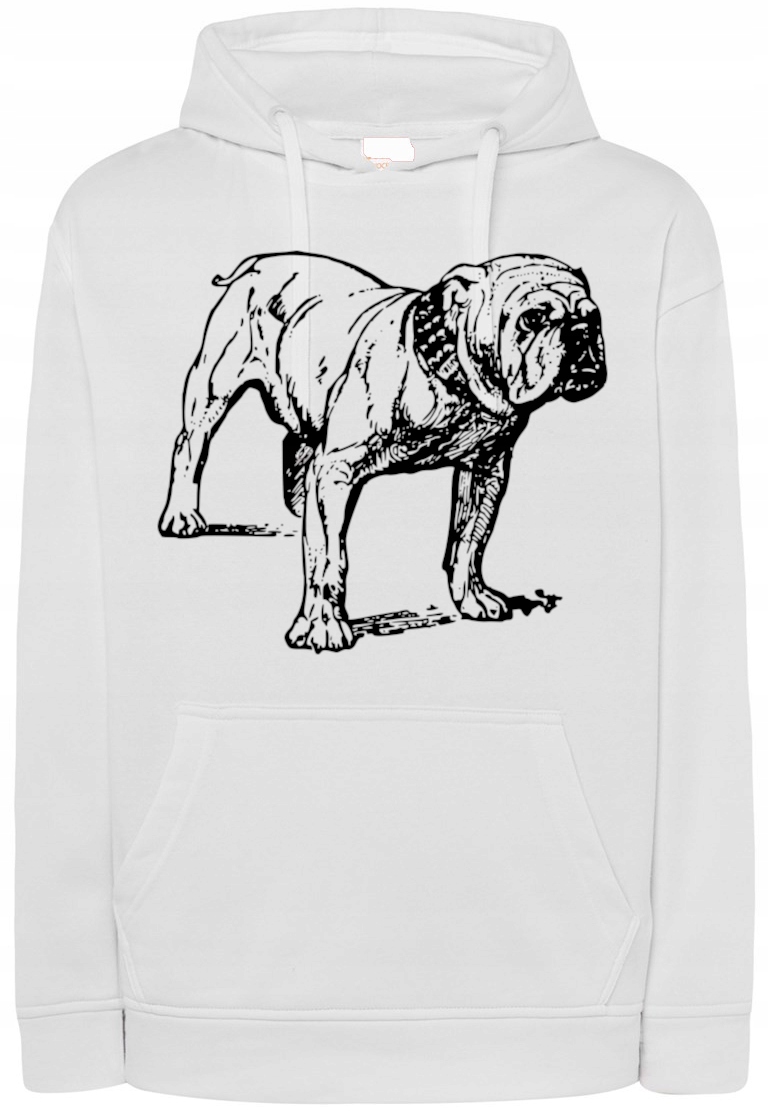 Pánská mikina s potiskem psa Bulldog vel. 3XL