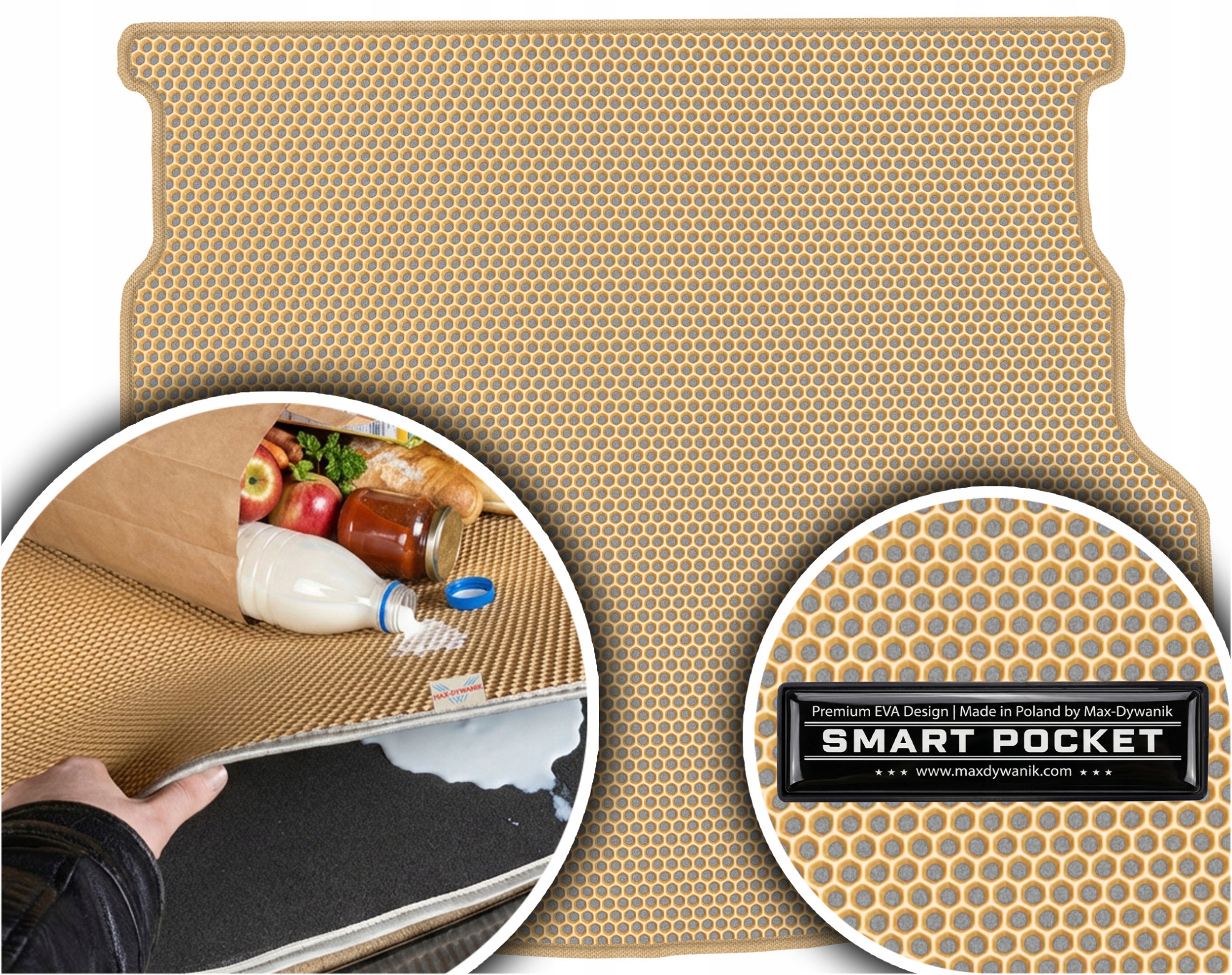 Mazda 6 I Hatchback 2002-2007 Vložka do kufru Eva Smart Pocket Béžová