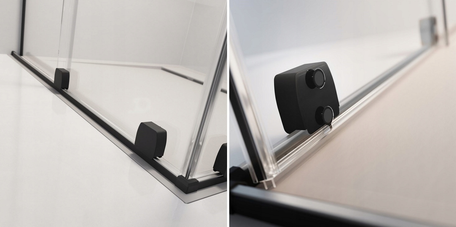 Drzwi RADAWAY Furo Black DWJ RH 100x200 LEWE Kod producenta 101074925401LU+101105100101