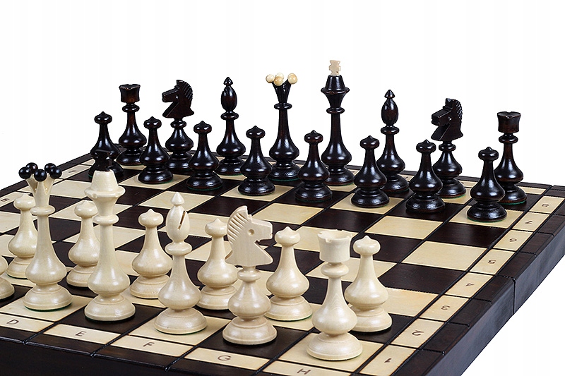 DUŻE Szachy BESKID (49cm) POLSKIE ORYGINALNE! Producent Sunrise Chess & Games