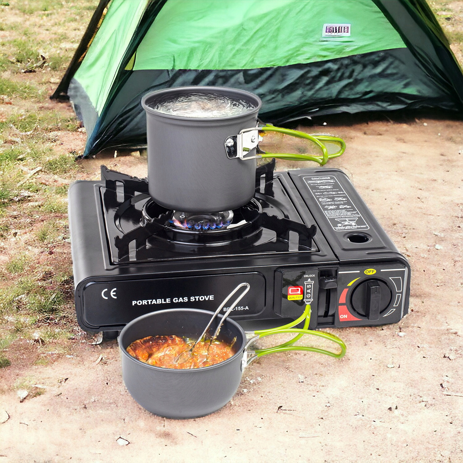 ZESTAW NACZYŃ GARNKÓW TURYSTYCZNYCH KEMPINGOWYCH DO BIWAKOWANIA SURVIVAL Marka BE-ACTIVE.PL