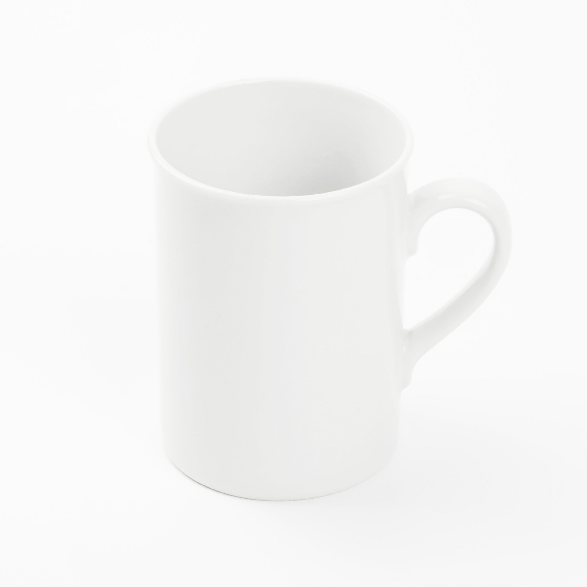 KUBEK PORCELANOWY GŁADKI BIAŁY 290ML UNIWERSALNY Z UCHEM NA KAWE HERBATE