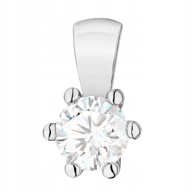 Zlatý Přívěsek Dámský pr. 585 14k Klasický laboratorní diamant 0,30ct