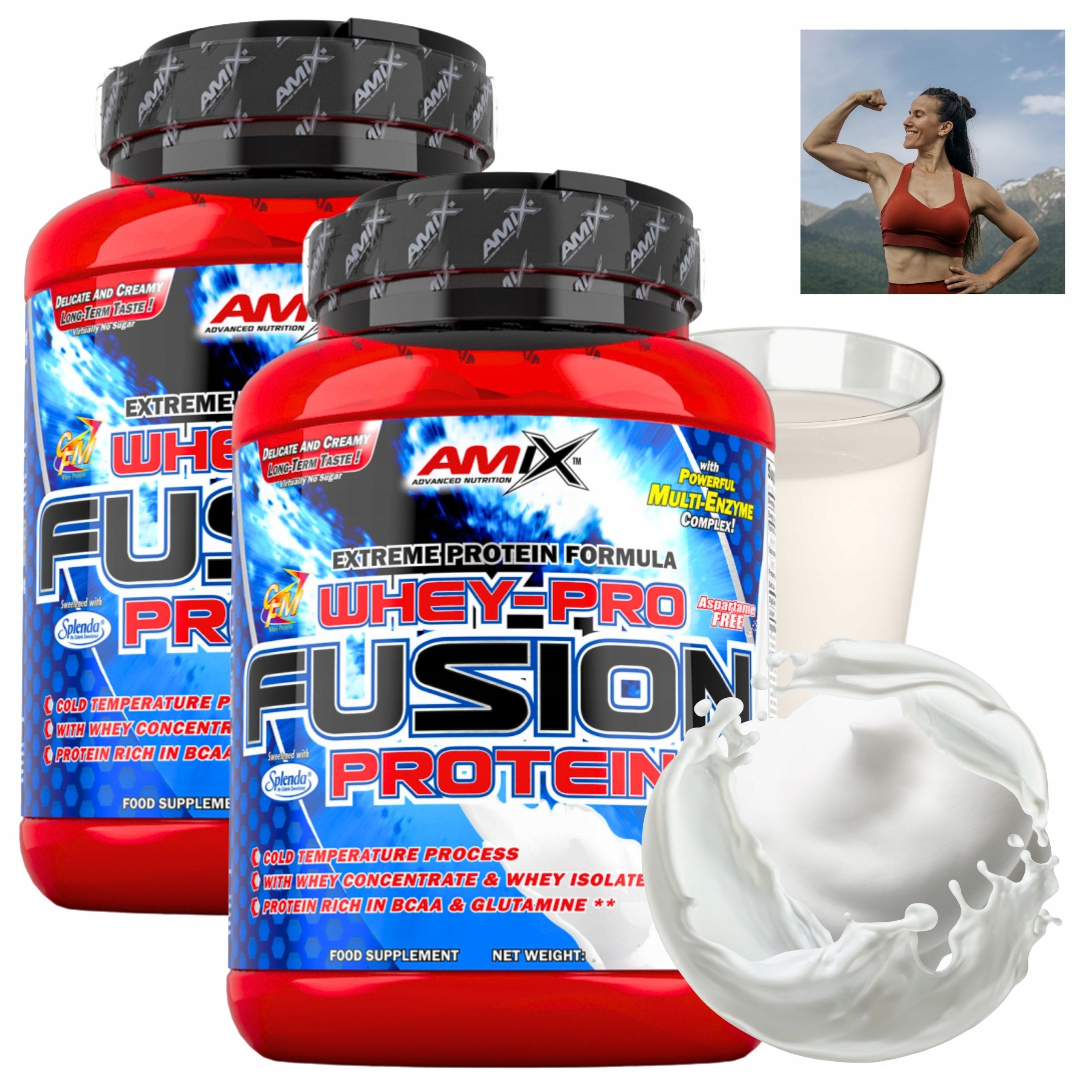 MIX Bílků Wpi Wpc Syrovátkový koncentrát Izolát Protein Natural