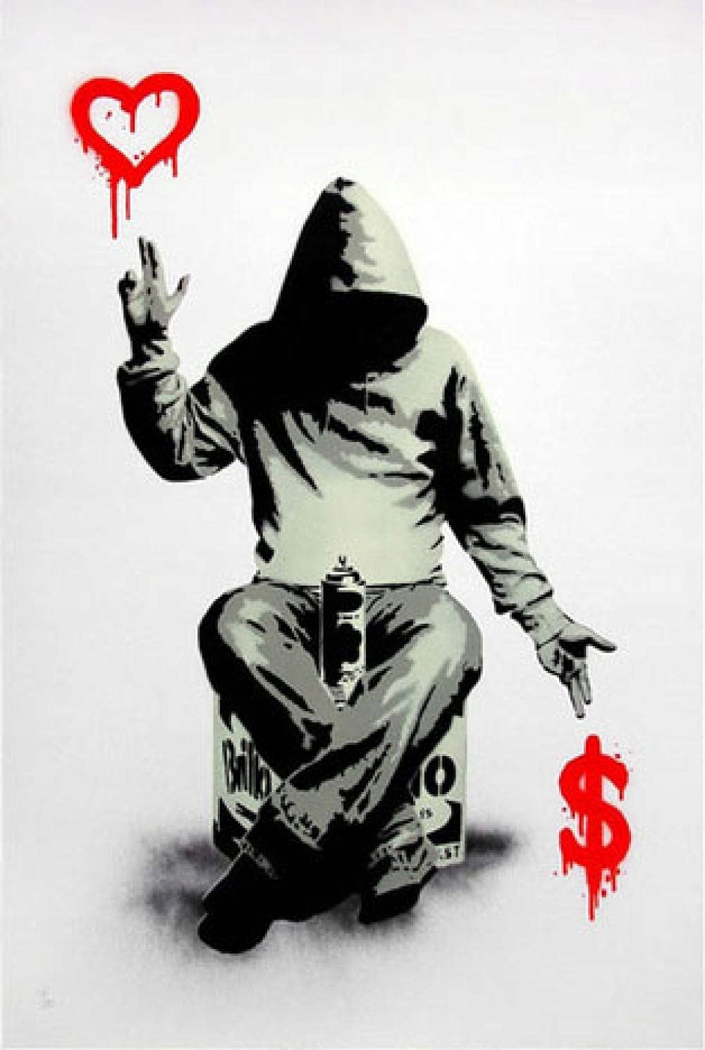 

Banksy Plakat Obraz 30x40CM Rama Wewnętrzna