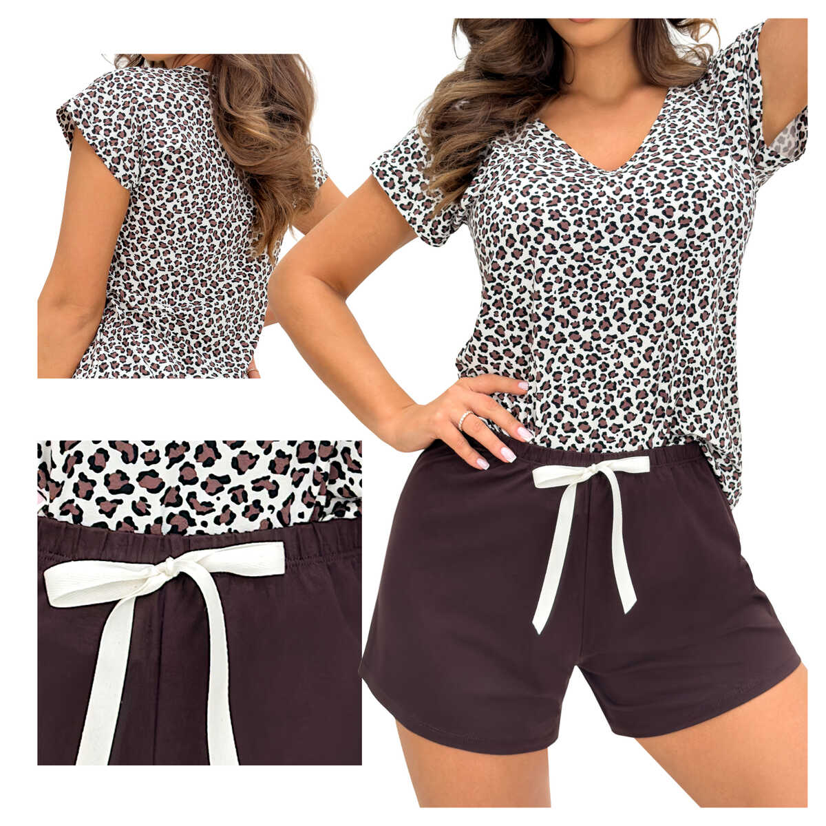 Donna Dámské pyžamo s krátkým rukávem a šortky Zoya short 2XL