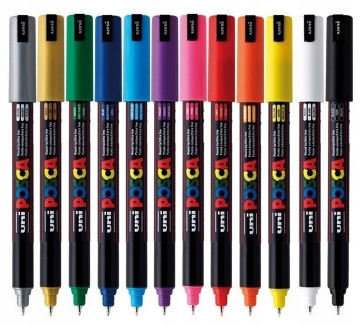 

Marker z farbą plakatową Posca PC-1MR, 12 sztuk
