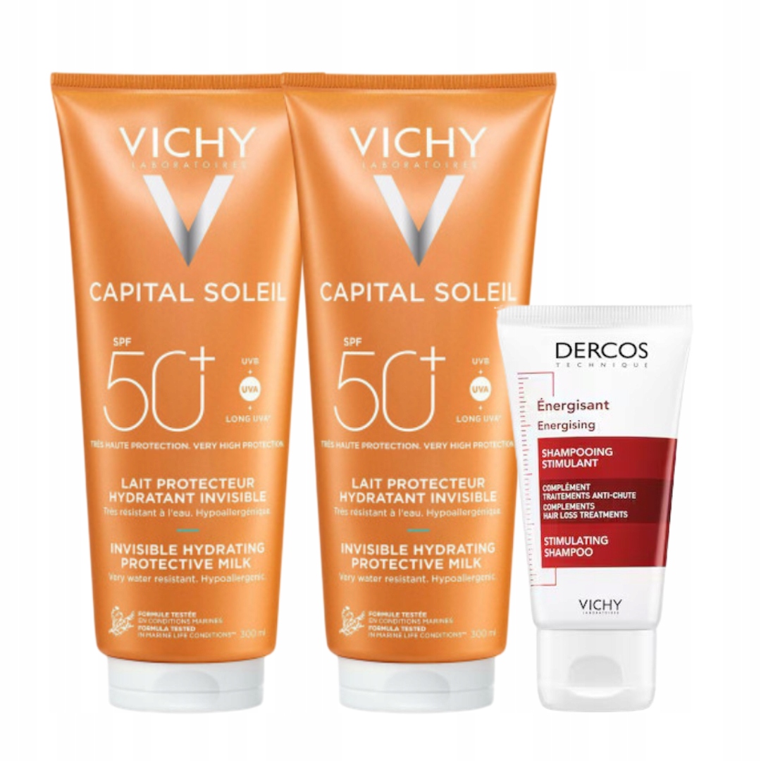 Vichy Zestaw Mleczko nawilżające Vichy Capital Soleil SPF50+ 300ml 2PAK