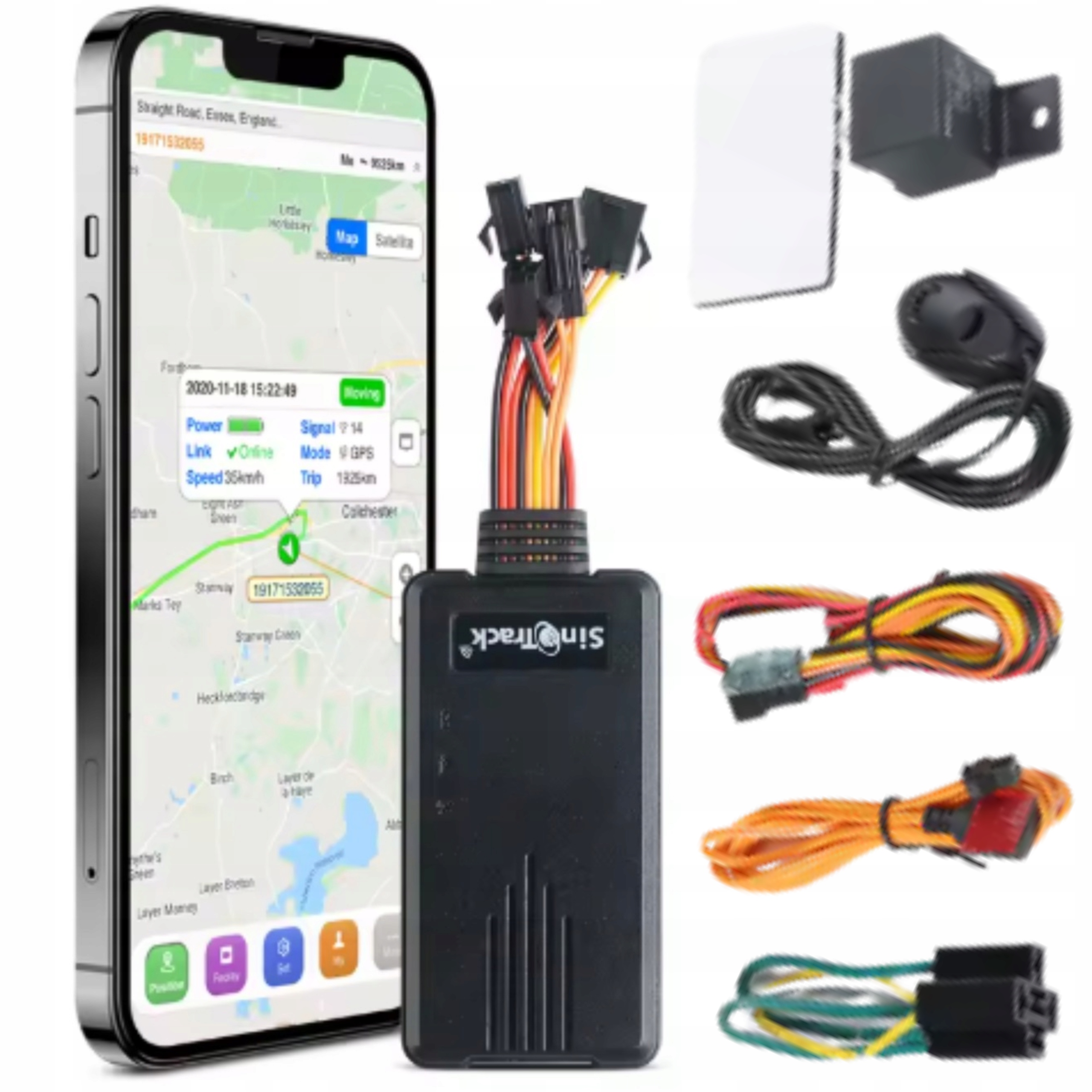 Gps lokátor 4G pro automobilový motocykl s odříznutím paliva