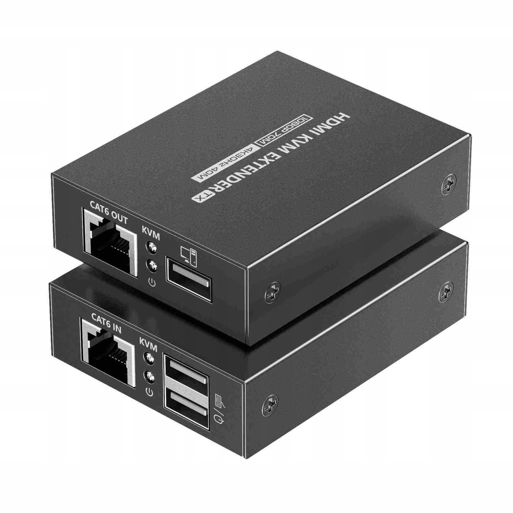 PremiumCord Hdmi Kvm extender 4K@30Hz a Full Hd 1080p na 70m s přenosem…