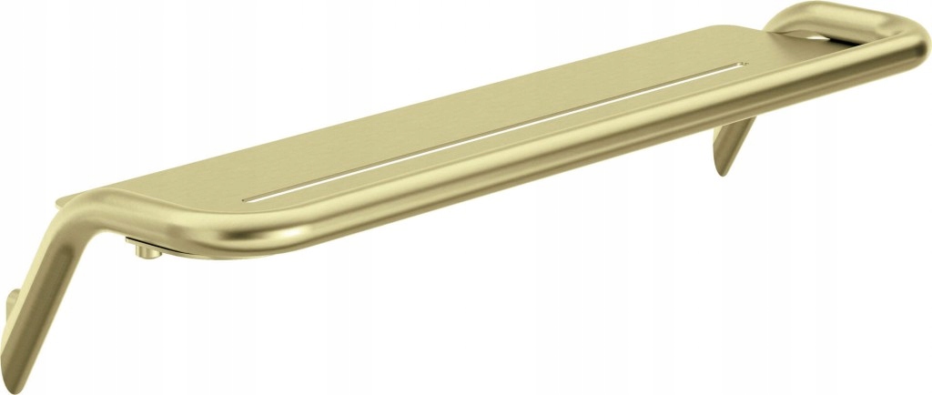 Polica Silia vo farbe brúseného zlata, montáž na stenu (ADI_R511) /sm/