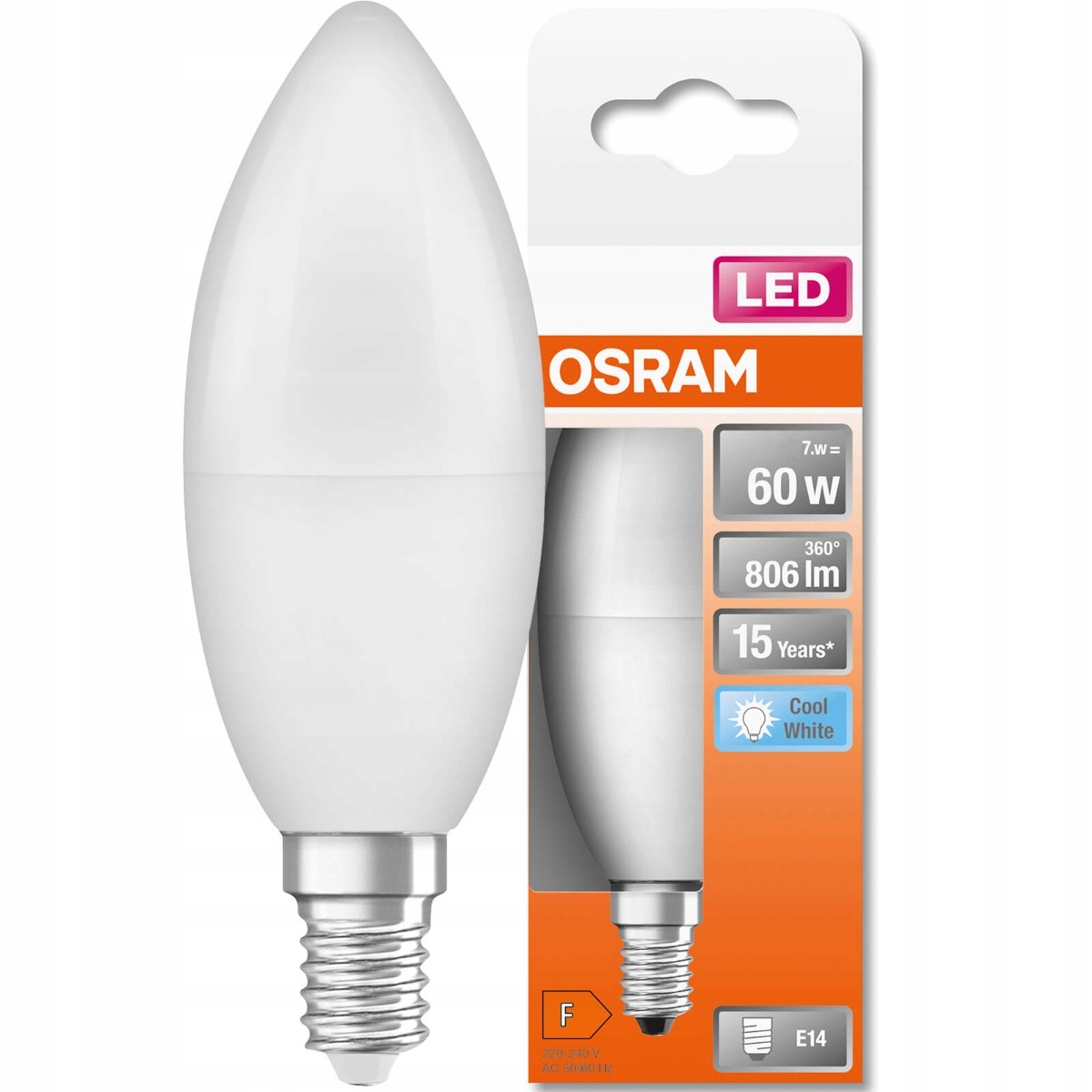 

Żarówka Led E14 7W 60W 4000K Osram Star Świeca