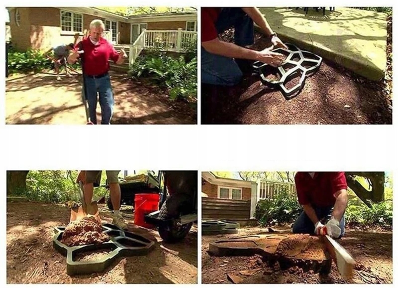 FORMA DO KOSTKI BRUKOWEJ KAMIENIA BETONU KOCIE ŁBY 45x40 cm Długość (cm) 40