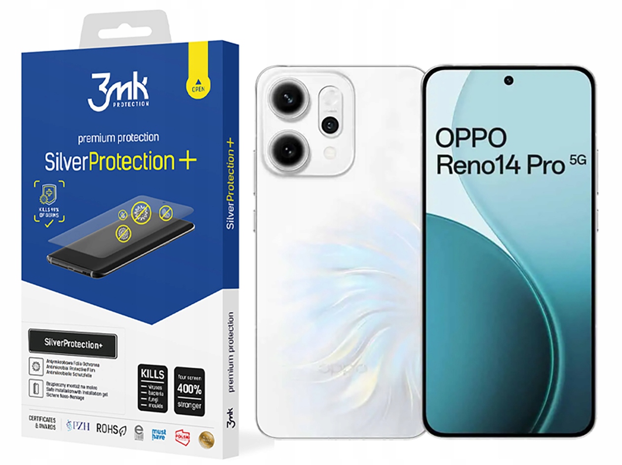 Fólie Silver Protect+ 3MK pro Oppo Reno 14 Pro