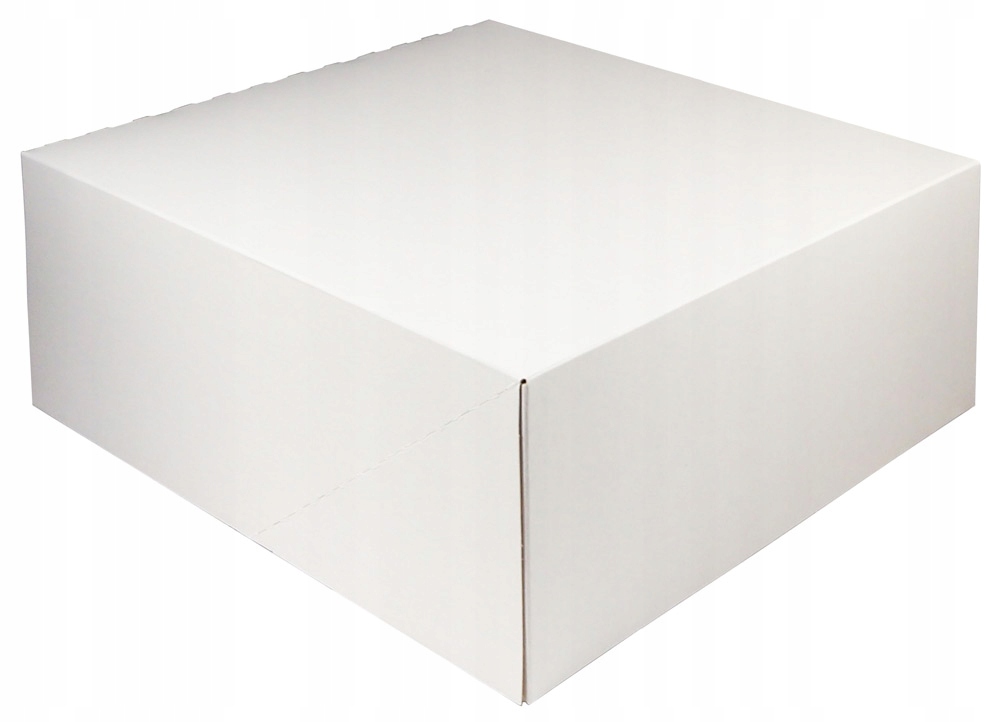

Pudełko na tort ciasto białe bez okna 25x25x12 cm