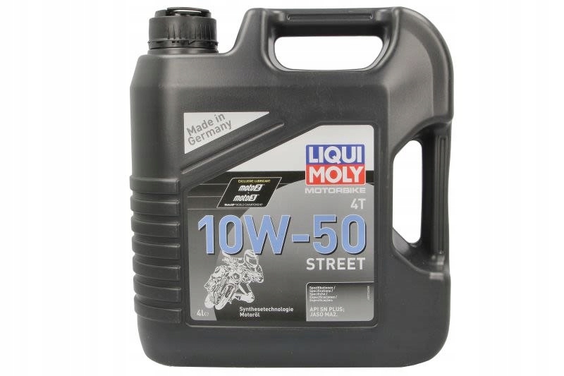 Motorový olej 4T Street 10W50 4 l, Api Sn+ Jaso MA-2 Syntetický Liqui Moly