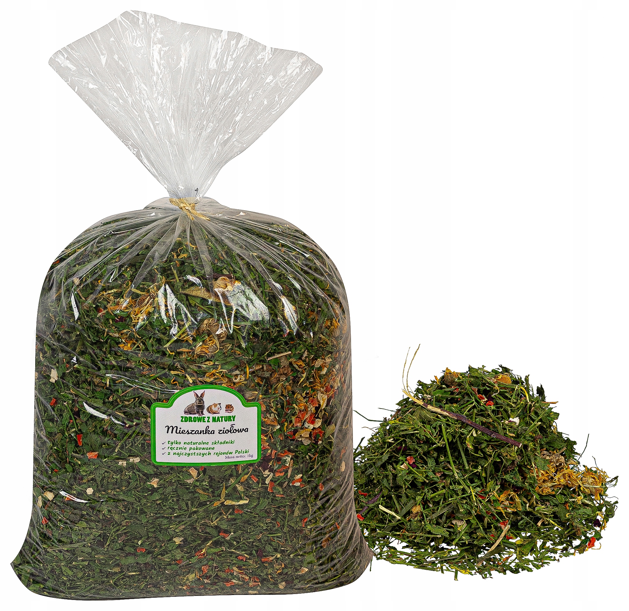 Mieszanka podstawowa ziołowa królik gryzoń 1kg