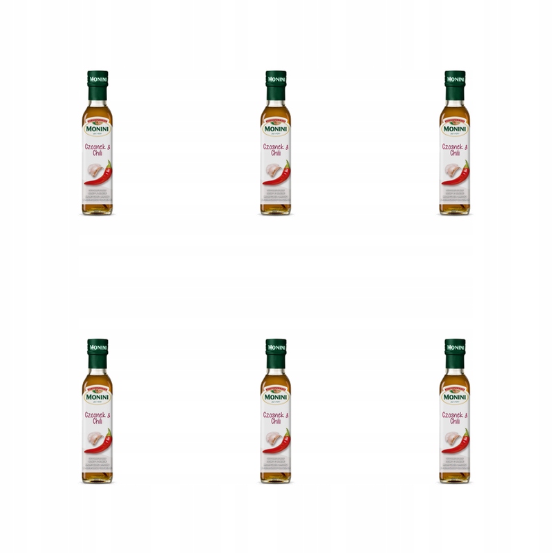 Monini Przyprawa na bazie oliwy z oliwek Ev czosnek&chili 250 ml X6