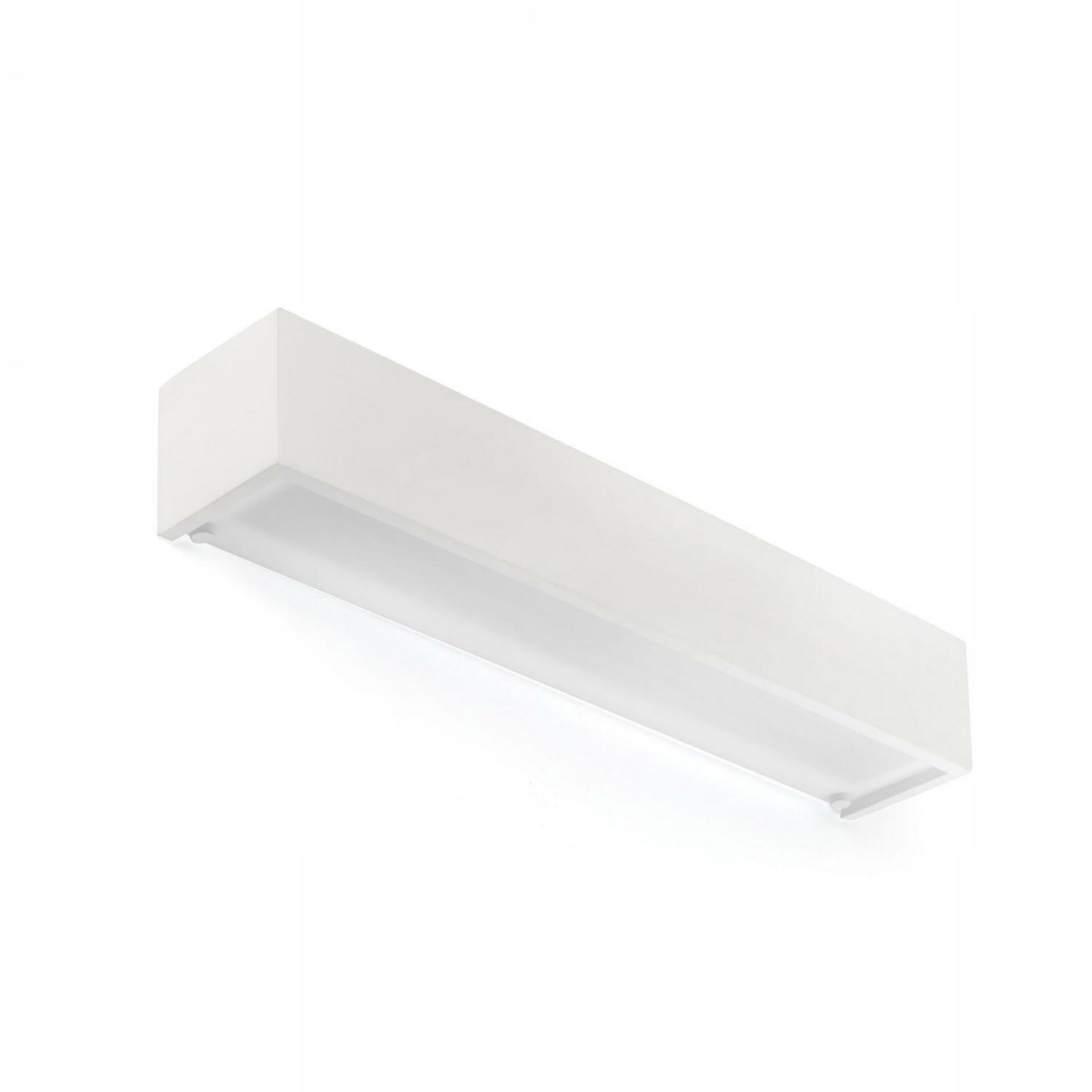 Nástenné svietidlo Faro Milo 500 biela, 2xE14, sadra, opálový difúzor, 50cm
