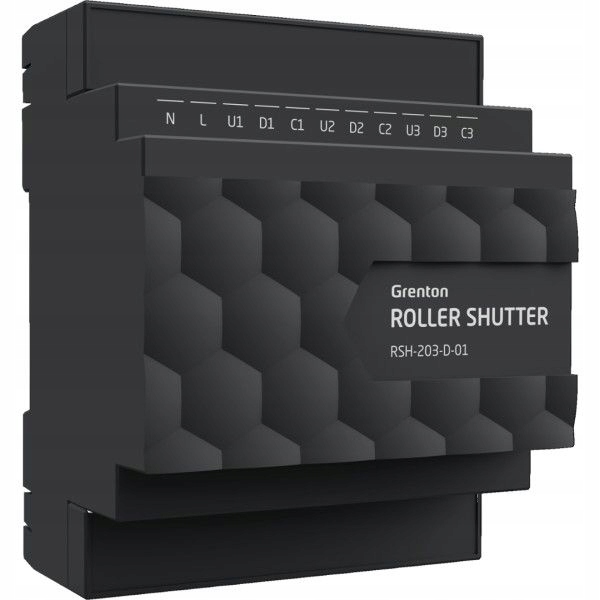 Grenton Rsh 203 D 01 Moduł sterowania roletami Din Tf Bus
