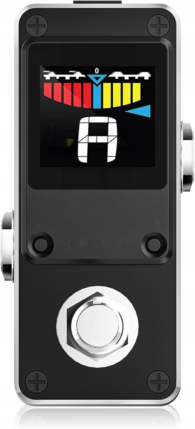 LEKATO chromatyczny tuner do gitary i basu z LCD (wymagany zasilacz)