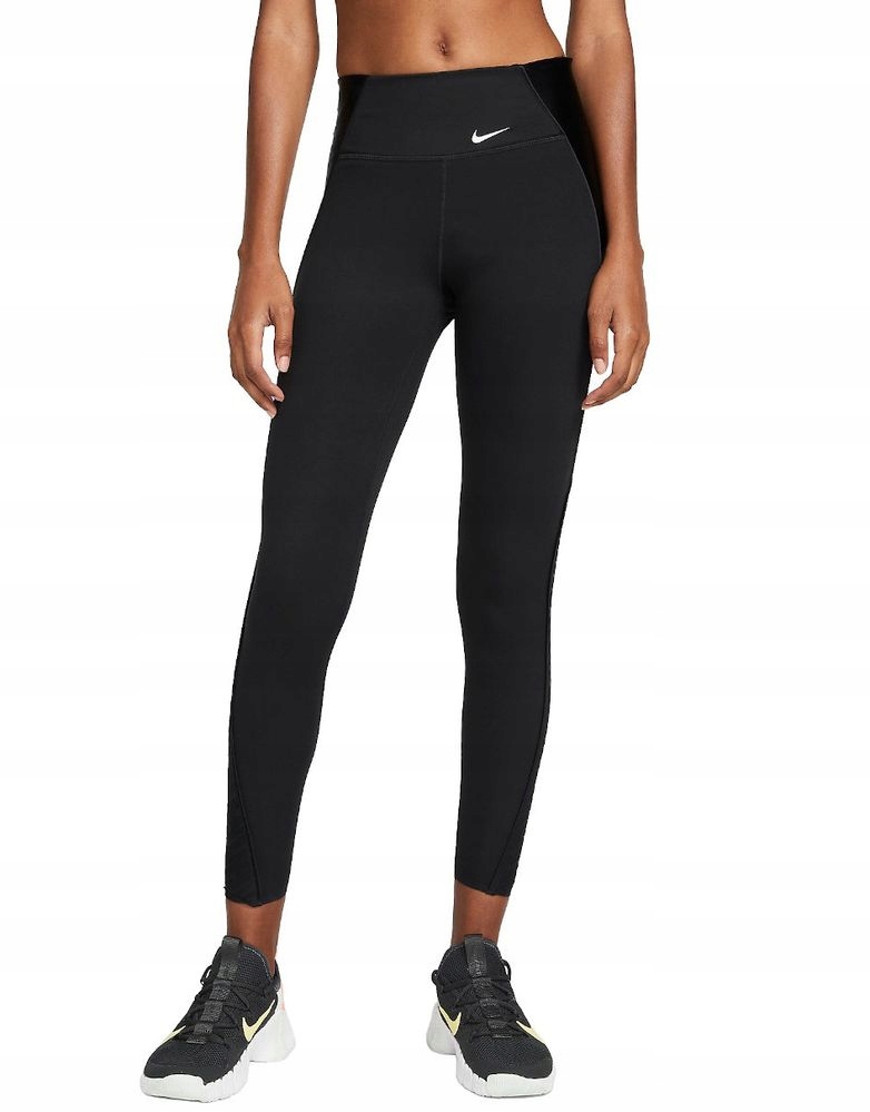Nike Czarne Logowane Legginsy 7/8 (XL)