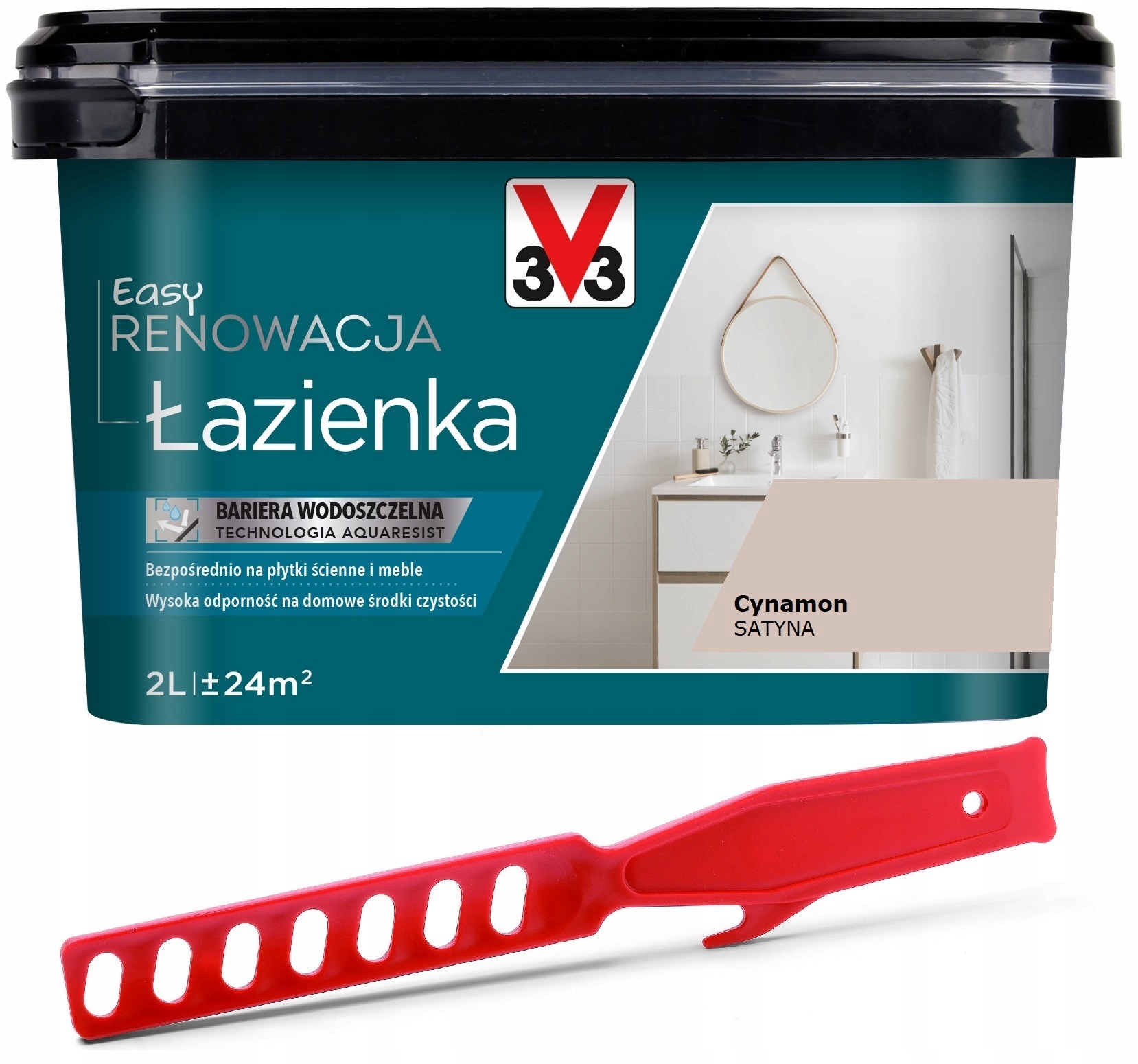 

V33 Farba Renowacja płytki ceramiczne Cynamon 2L