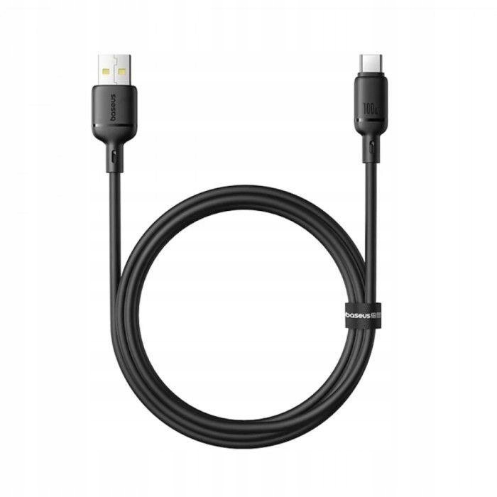 Baseus Kabel Usb-c Silky 100W 1m czarny
