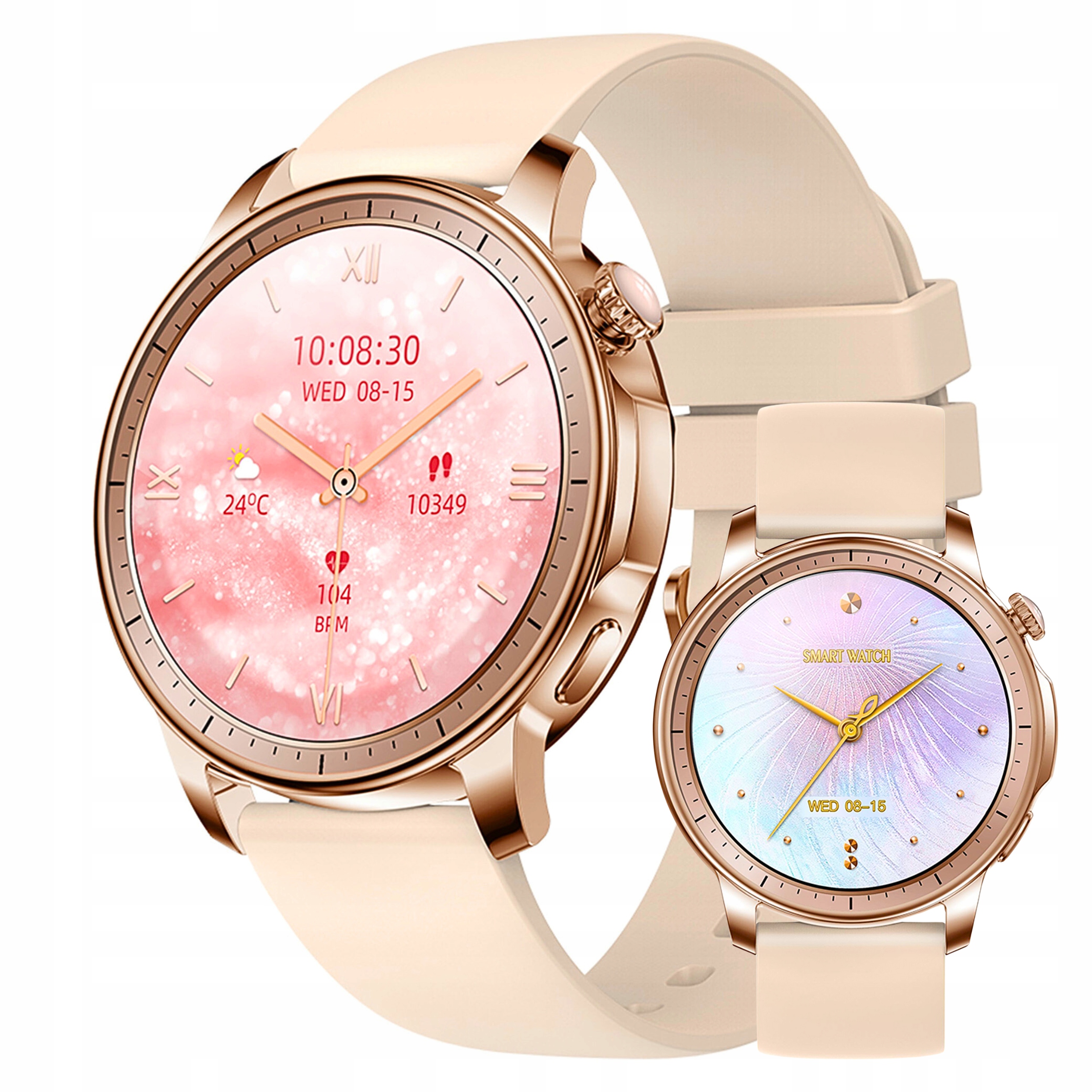 Colmi V65 Chytré Hodinky Chytré hodinky Bluetooth 5.0 Smart Watch IP68 Amoled Zlaté