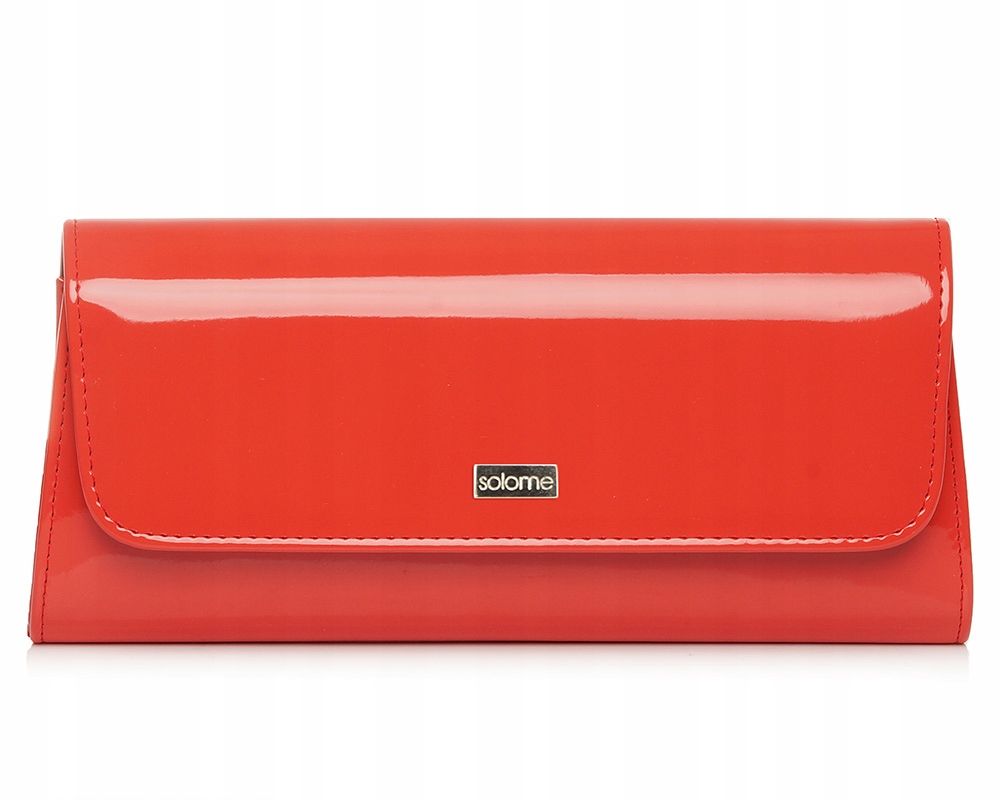 KORALOWA KOPERTÓWKA TOREBKA WIZYTOWA L26 LAKIER Wielkość mała (nie mieszcząca A4)