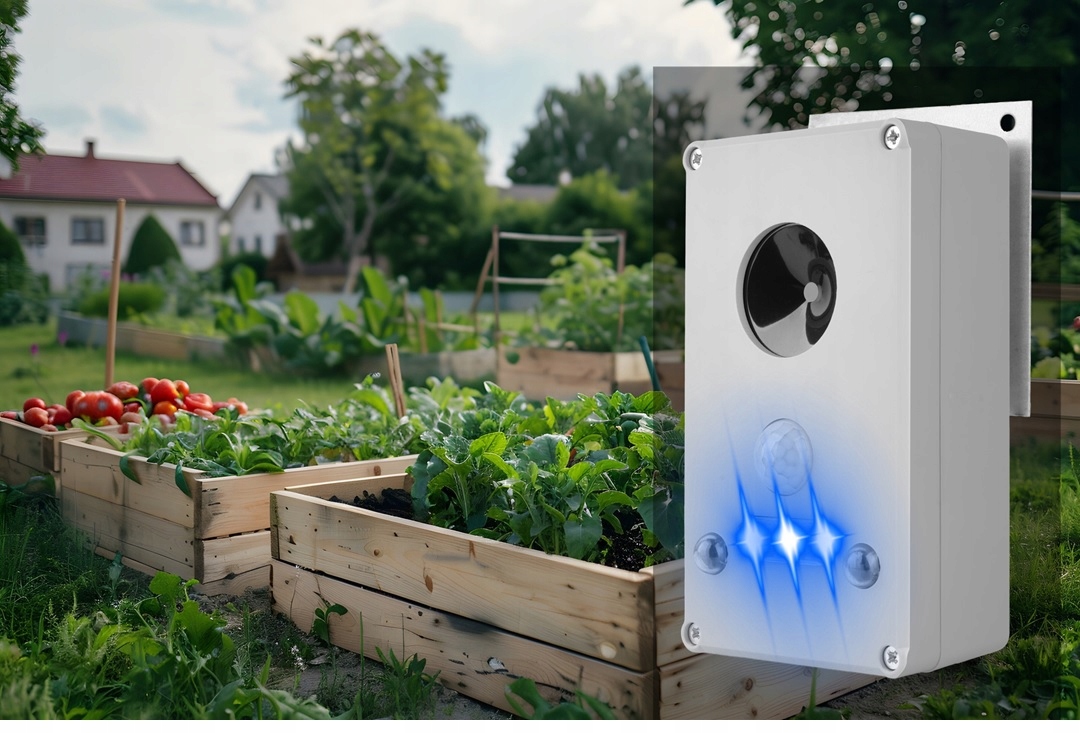 Ultragarsinis kačių, kiaunių, pelių, žiurkių ir graužikų atbaidytuvas, su aliarmu nuotrauka 8