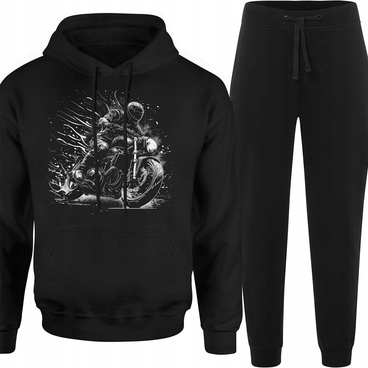 Teplákovka Pánský Komplet Pánských Tepláků Mikina Na Motorku L