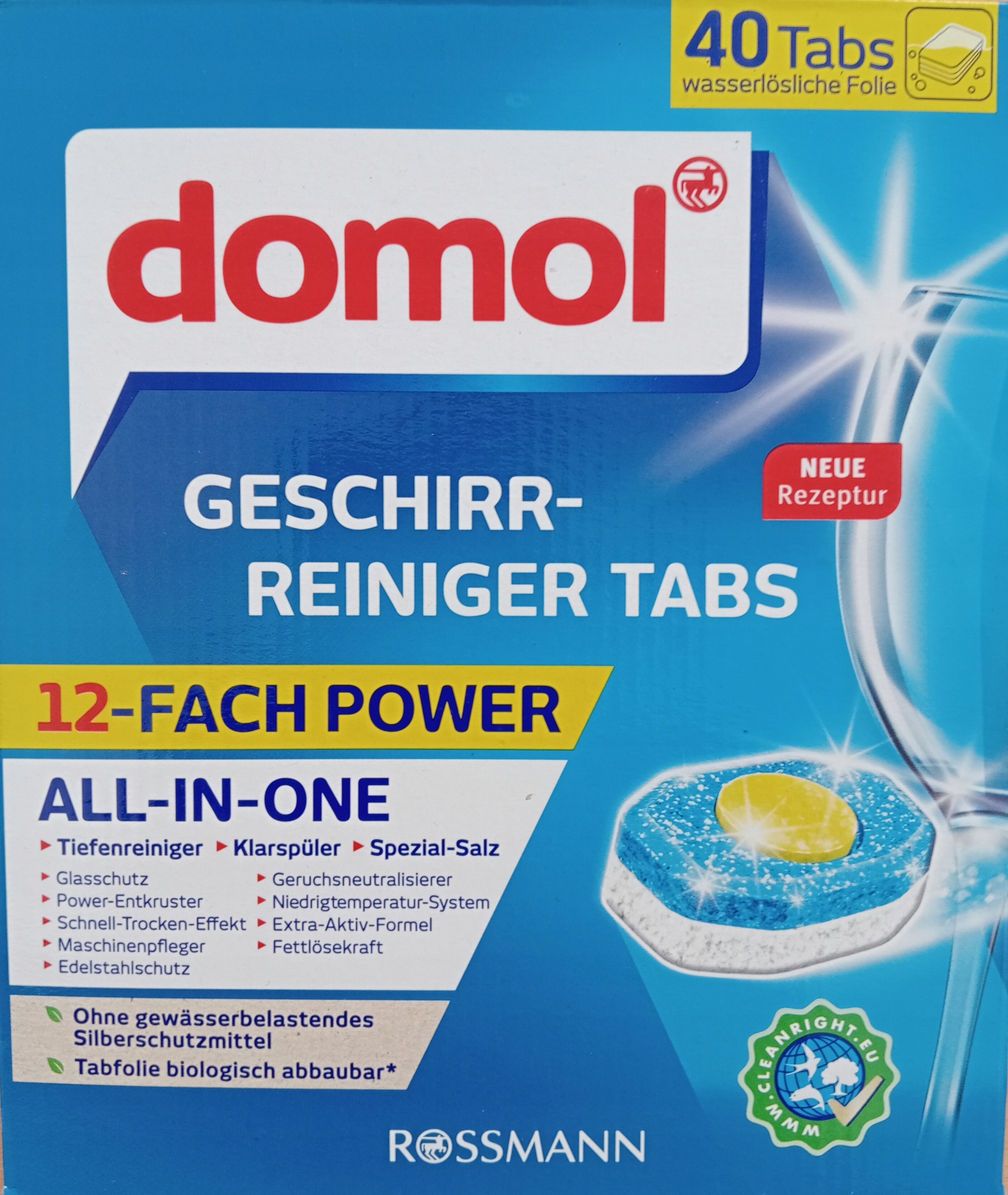 

Kapsułki do zmywarki all in one Domol 40 szt.