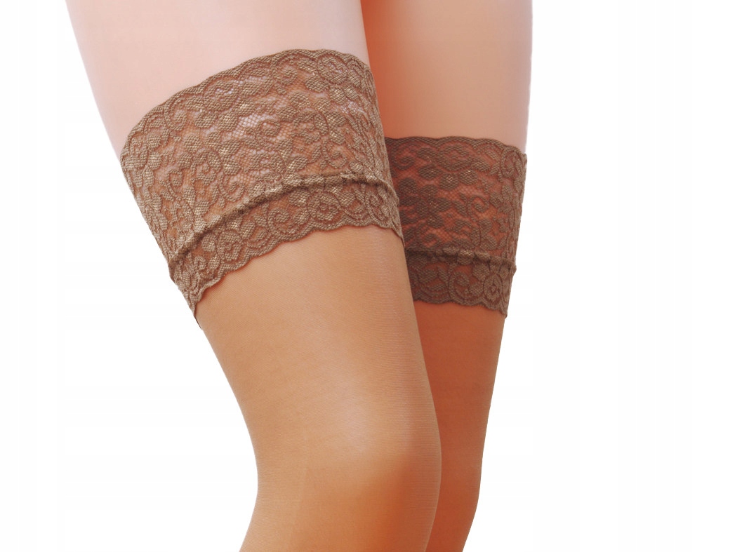 

Passion ST003 3/4 pończochy samonośne Beige