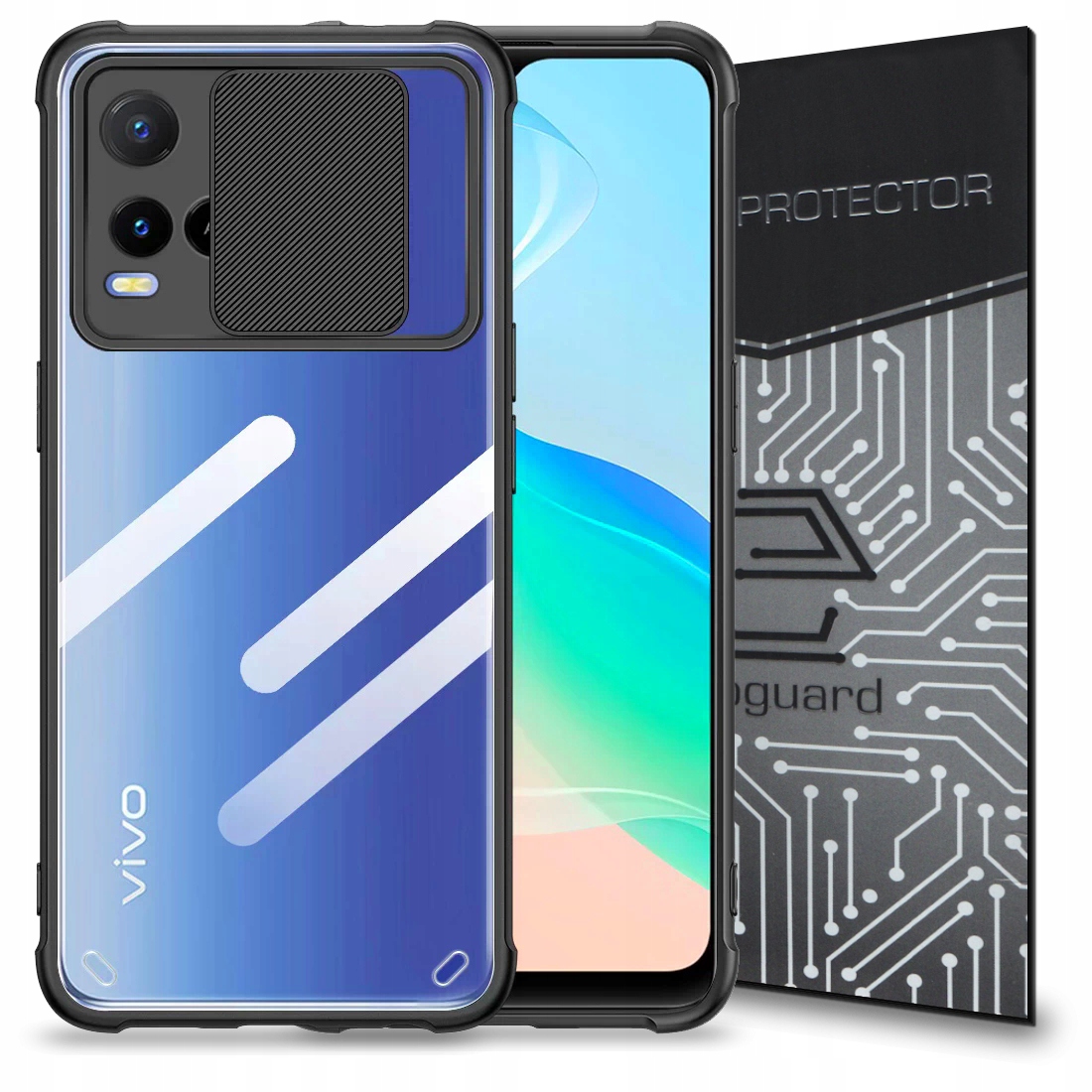 

Etui Case Futerał Obudowa+szkło do Vivo Y33S Y21S