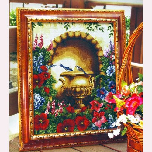 Křížková výšivka počítaná sada (kanva, mulina)