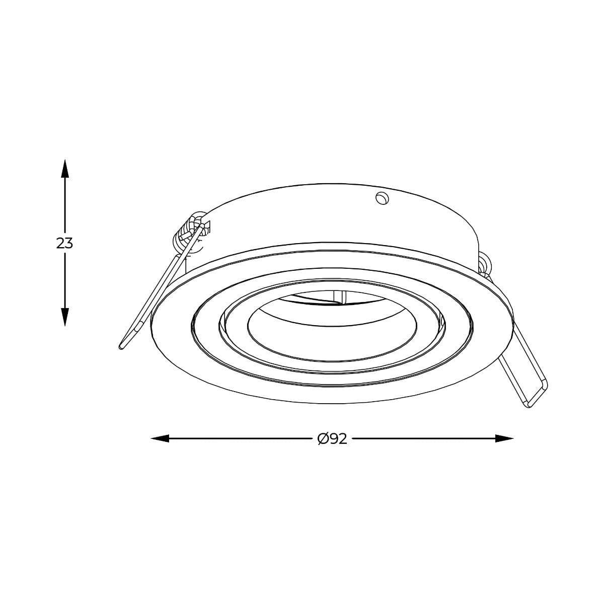 Oczko wpuszczane spot RONDOO DL ROUND ARGU10-039-N Zuma Line Marka Zuma Line