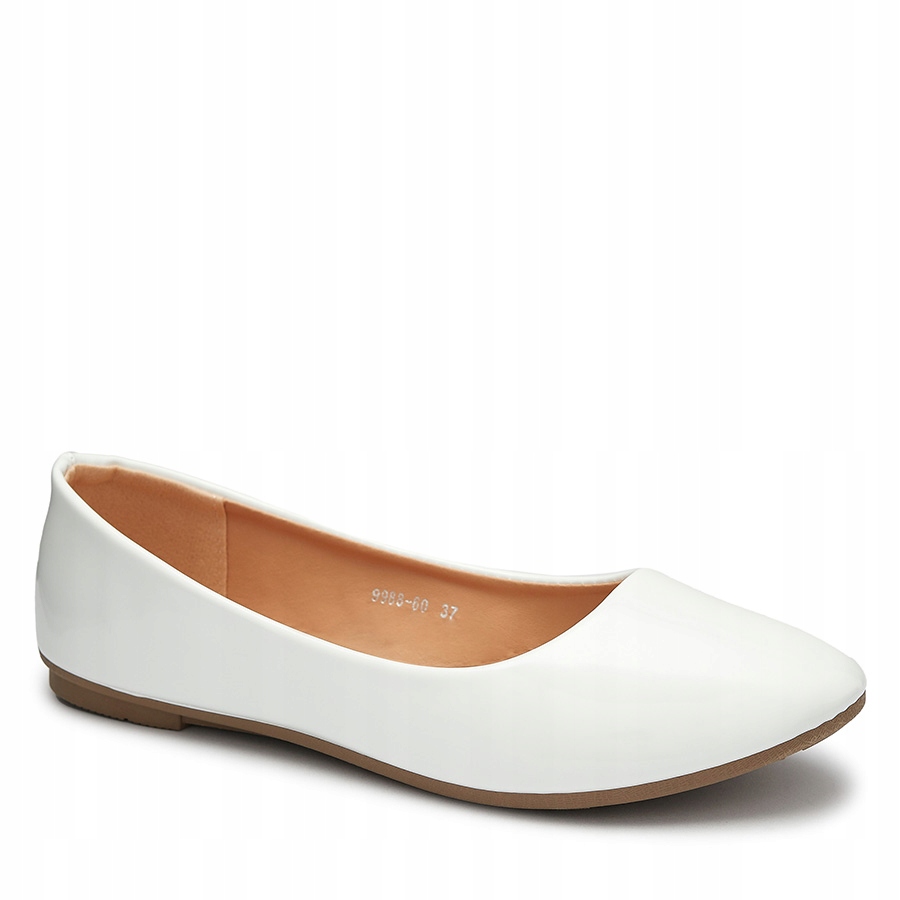 

9988-60 Białe Damskie Balerinki Fama 38