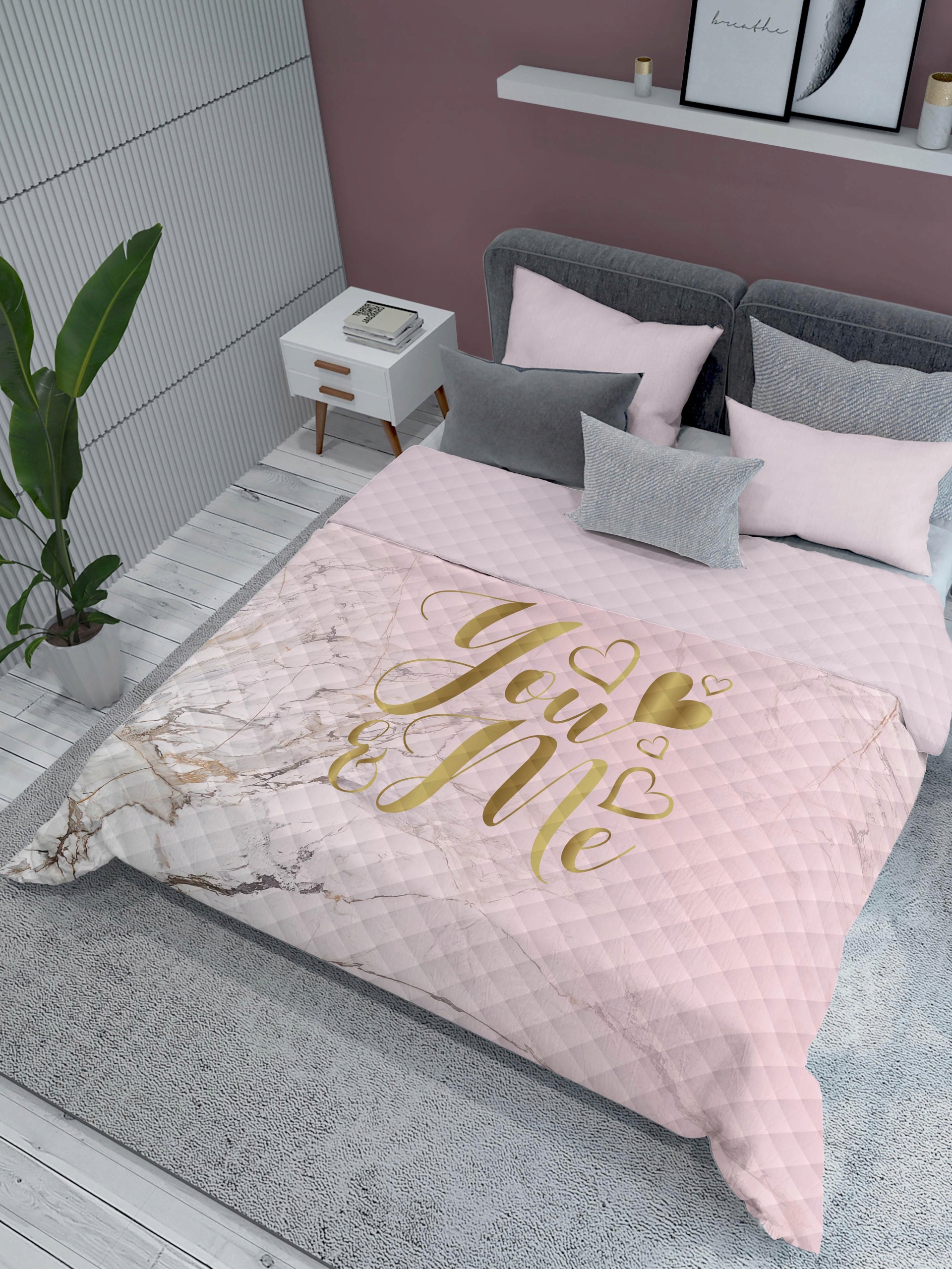 Detexpol Přehoz na postel Mramor You and Me Polyester, 220/240 (DL-566358)