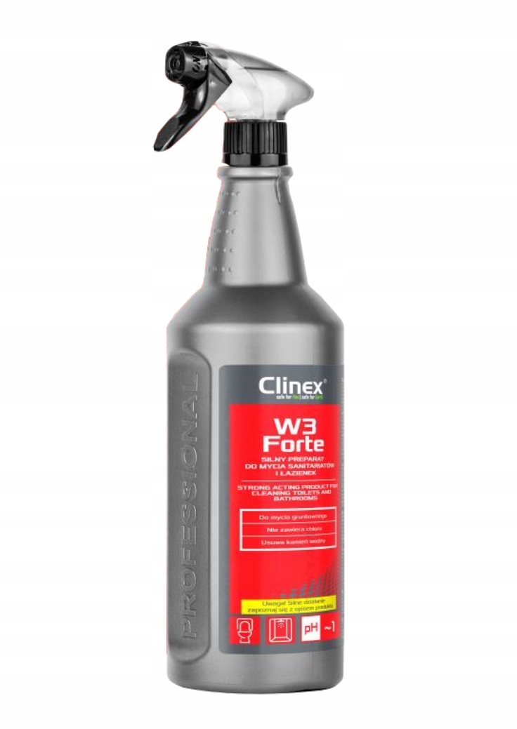 

Clinex W3 Forte Silny płyn do mycia łazienek 1L