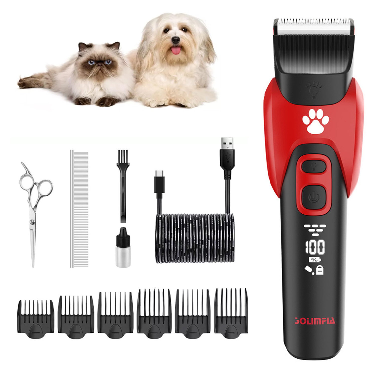 Silný Stříhací Strojek Pro Psy A Zvířata, Profesionální Kvalita