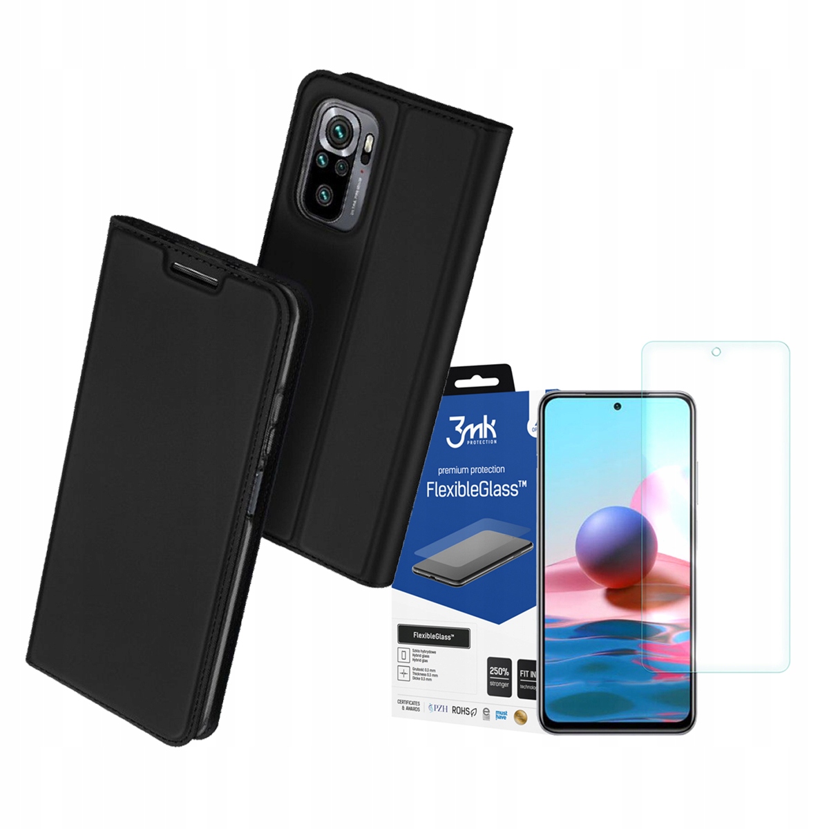 

Duxducis Etui Do Redmi Note 10/10S + Szkło 3MK Fg