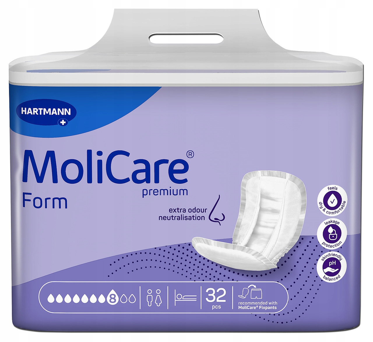 

Pieluchy anatomiczne Molicare Pre.Form plus