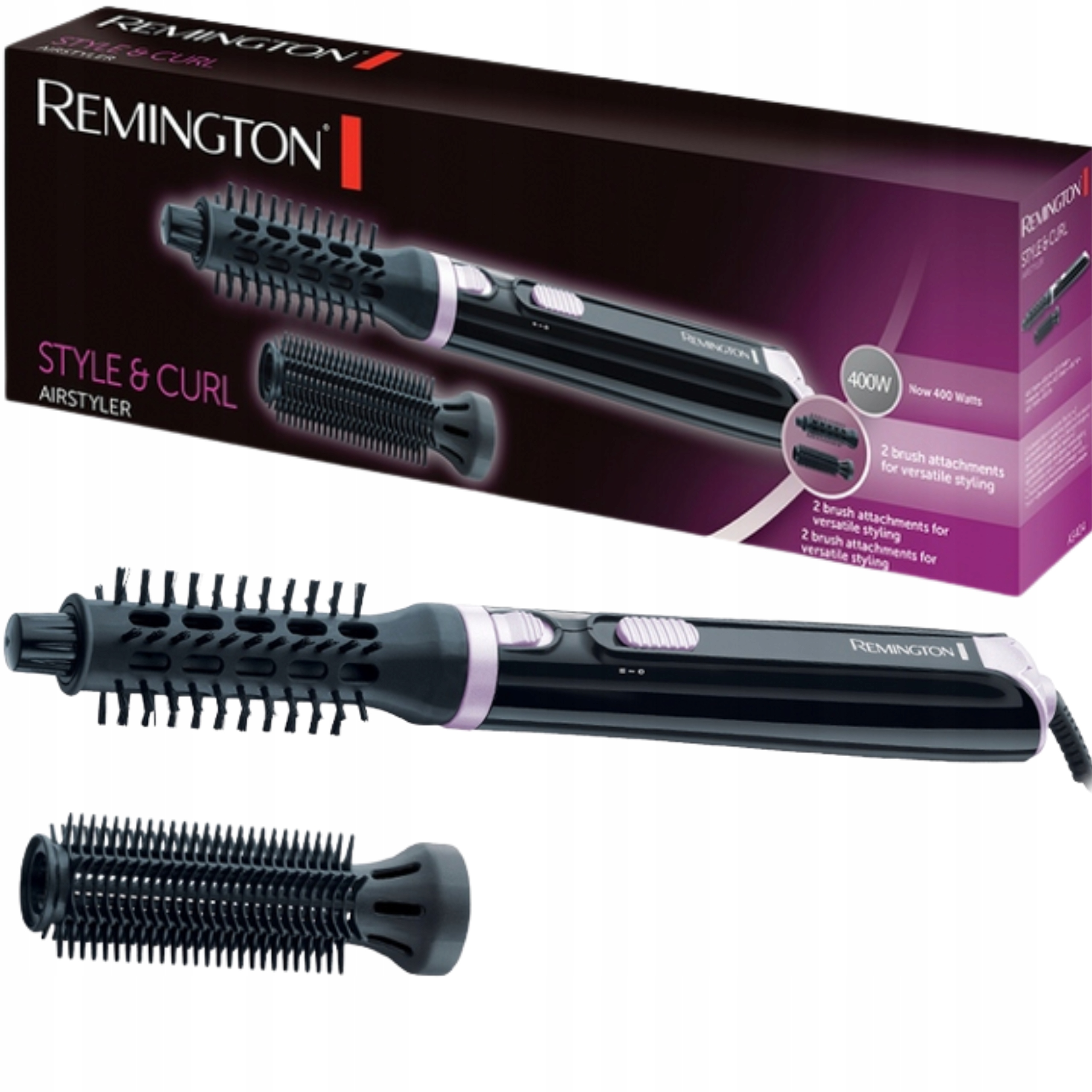 

Suszarko Lokówka do włosów Remington 2 Szczotki