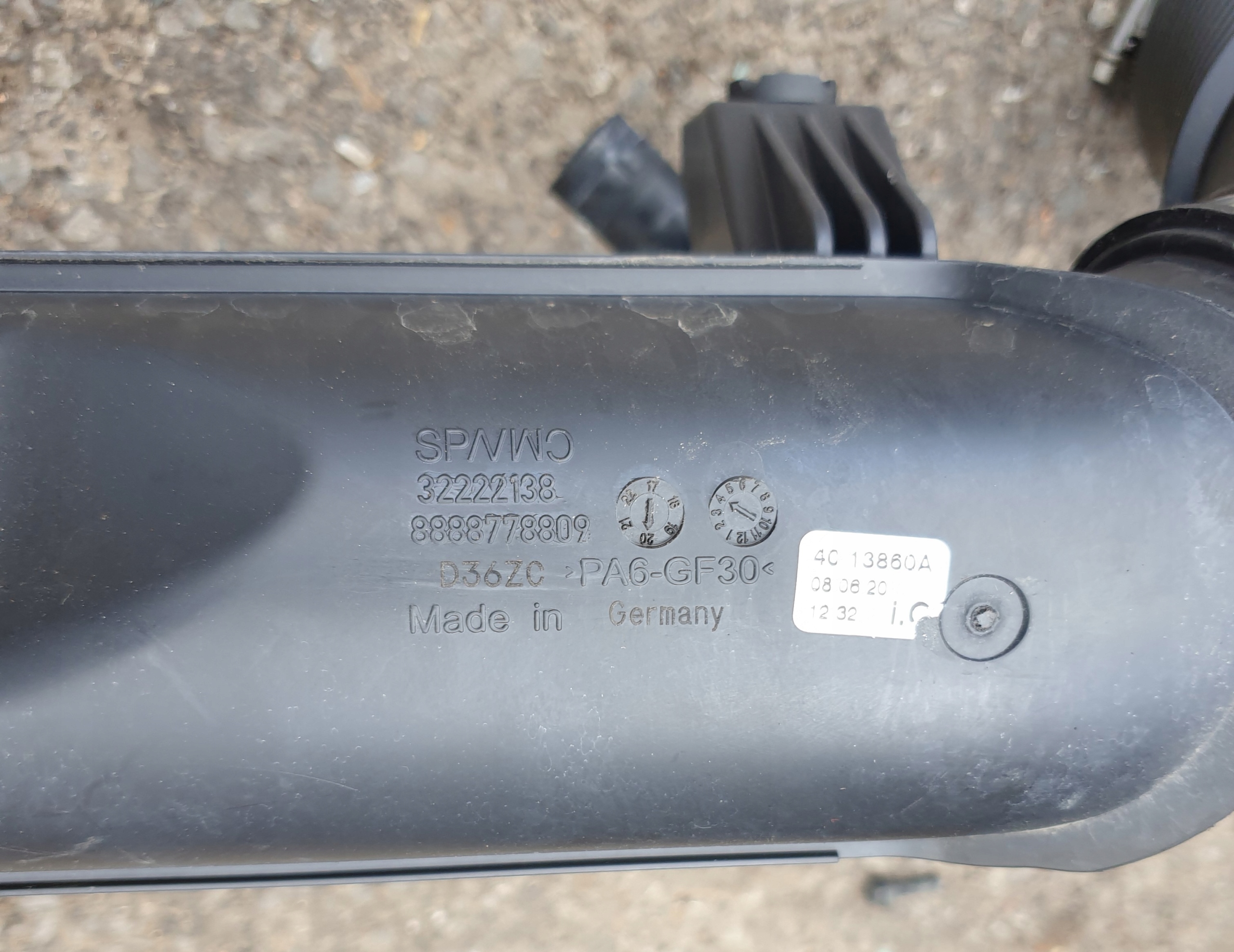 pipe wiring air VOLVO XC40 XC-60 OE 2.0D D4