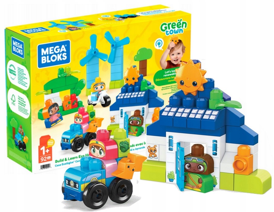 

Bloks Klocki Zestaw Eko Domek z klockami