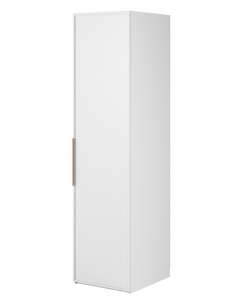 Skříň jednodveřová Frame s tyčí 50 cm Bílá